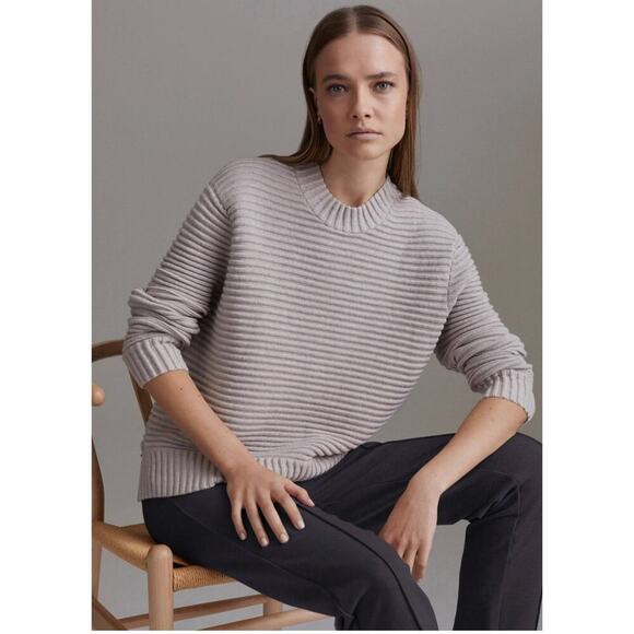 Varley Women’s Beige Talbert Ribbed Sweater Size Small - Picture 1 of 9